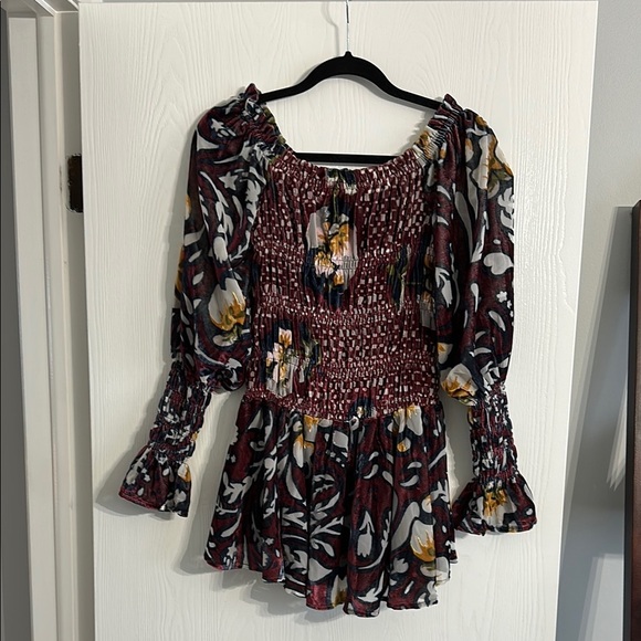 NWOT Free People Bali Aveline Velvet Mini Dress Size XS - Picture 5 of 5